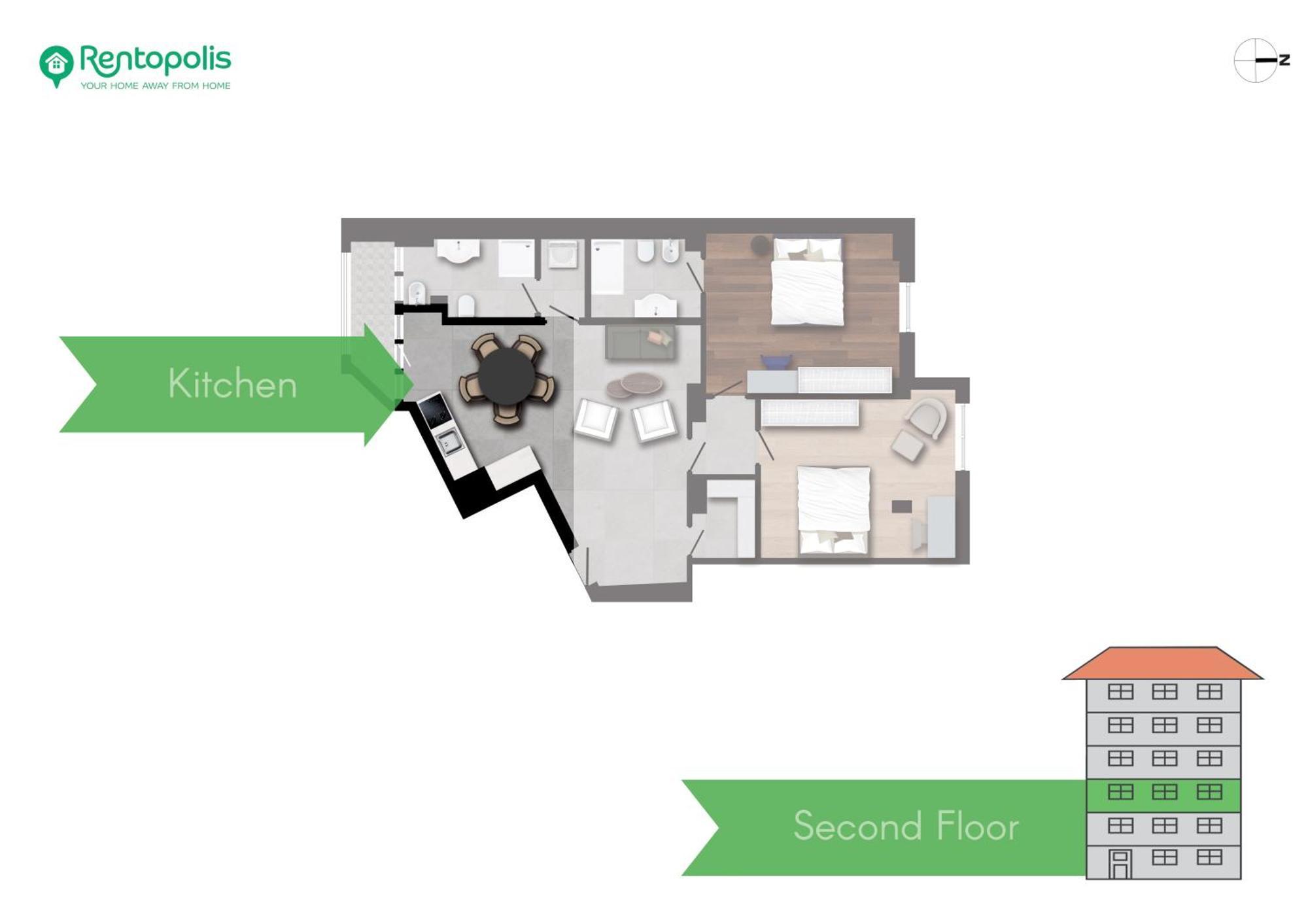 Apartment Spacious 2bdr With Balcony Arco-sempione Area, By Rentopolis Mailand