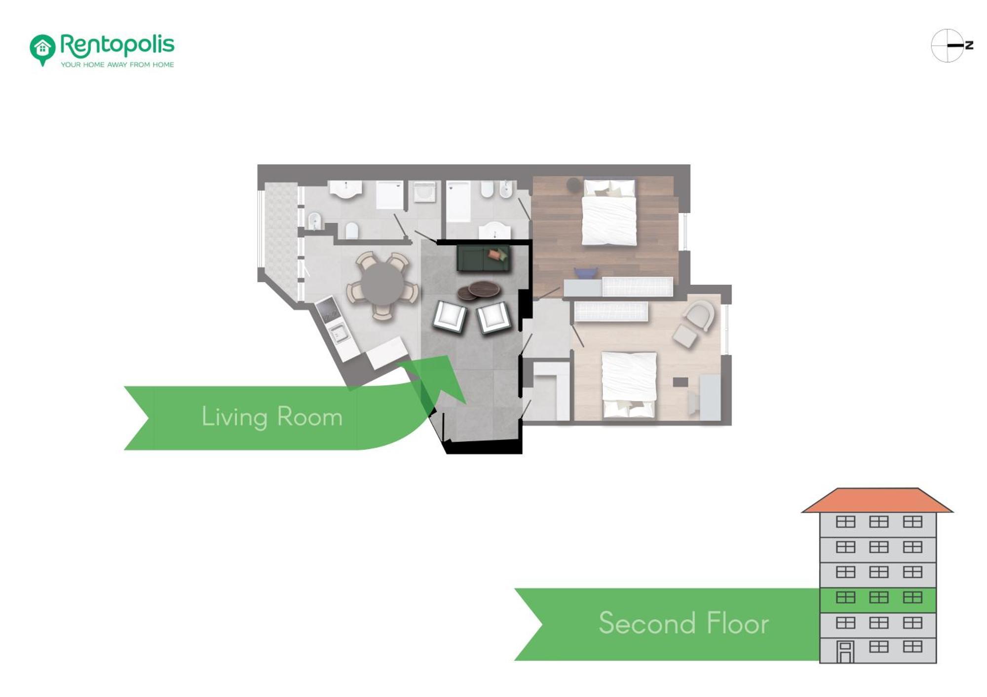 Spacious 2bdr With Balcony Arco-sempione Area, By Rentopolis Apartment