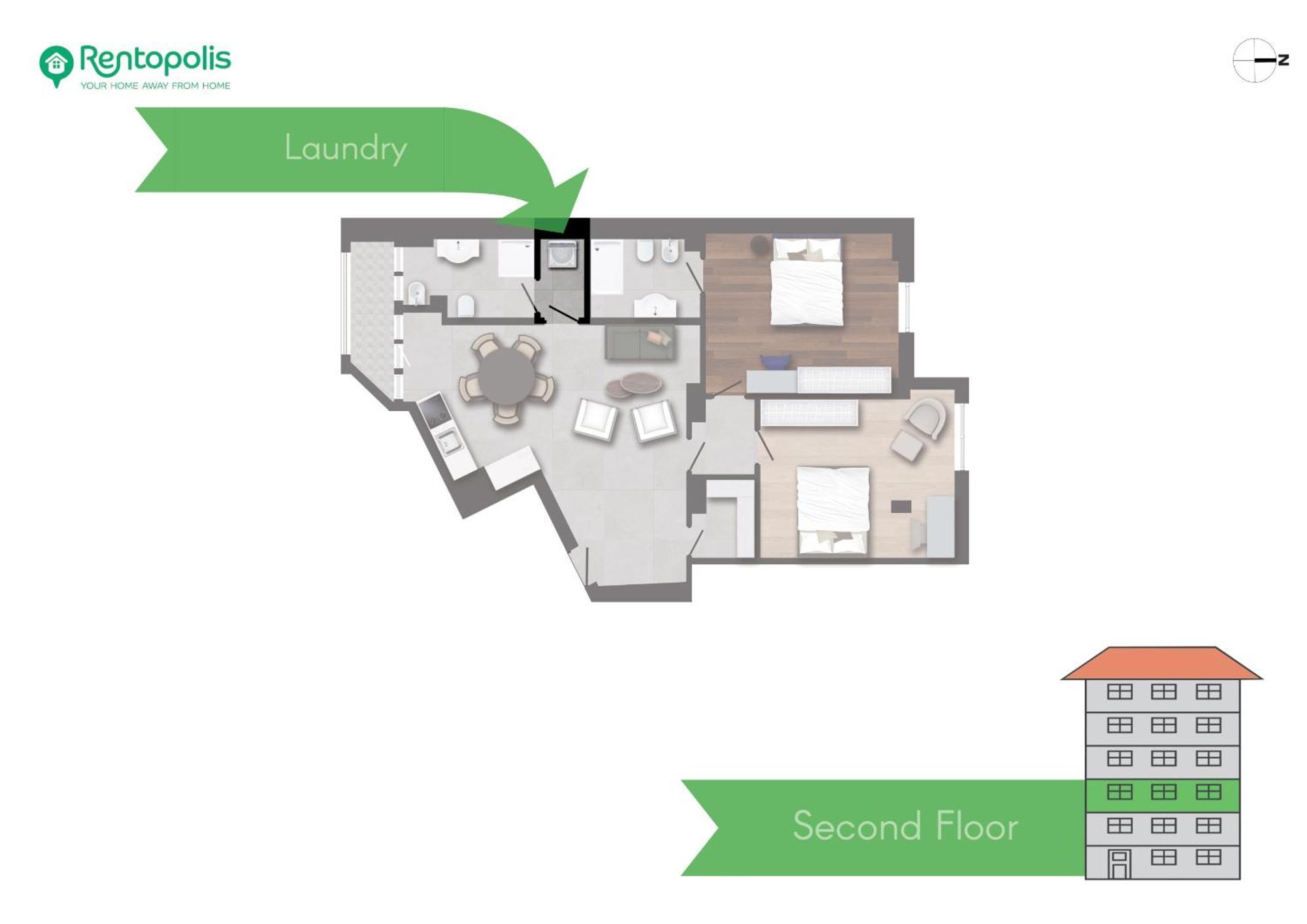 Apartment Spacious 2bdr With Balcony Arco-sempione Area, By Rentopolis